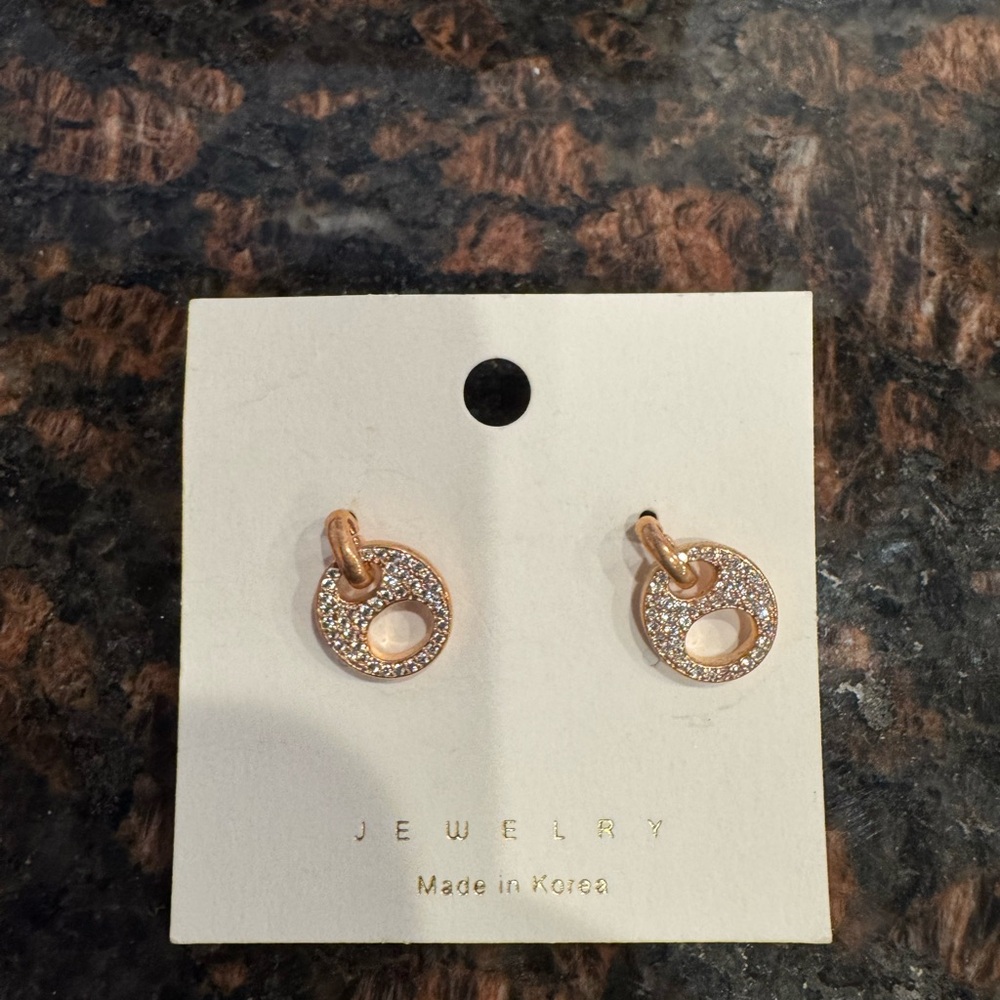 Elegant Gold and Silver Circle Earrings